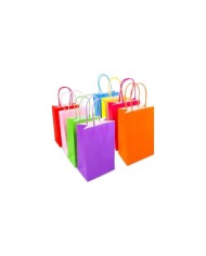 Buste colorate cm 24+10xh31 pz 25 assortiti