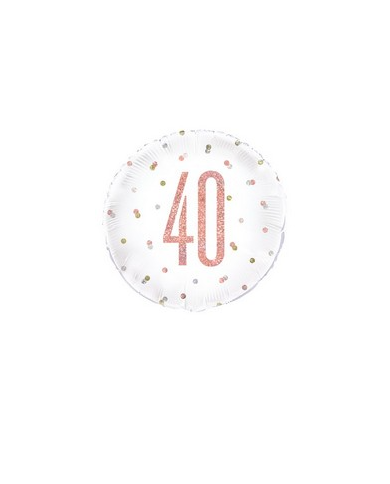 Mylar 18" 40 anni rose gold