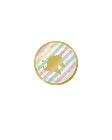 Piatti cm 18 Unicorno pz 8