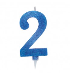 Candelina Glitter Maxi Blu n°2