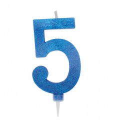 Candelina Glitter Maxi Blu n°5