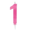 Candelina Glitter Maxi Rosa n°1