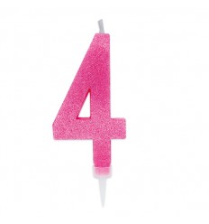 Candelina Glitter Maxi Rosa n°4