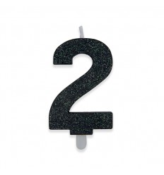 Numero 2 nero  glitter medium
