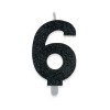Numero 6 nero  glitter medium