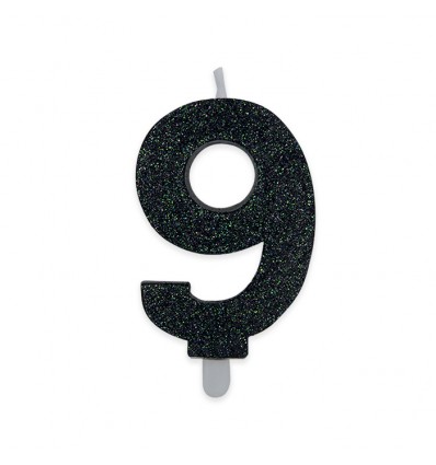 Numero 9 nero  glitter medium