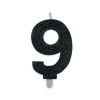 Numero 9 nero  glitter medium