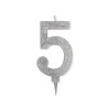 Candelina Glitter Maxi Argento n°4