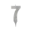 Candelina Glitter Maxi Argento n°6