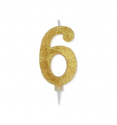 Candelina Glitter Maxi Oro n°5