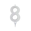 Candelina Glitter Maxi Bianco n°7