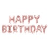 Scritta Happy Birthday rosa gold