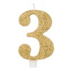Candelina 2 Glitter Oro