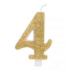 Candelina 3 Glitter Oro