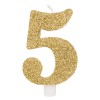 Candelina 4 Glitter Oro
