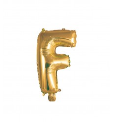 Lettera "E" in foil oro da 35 cm