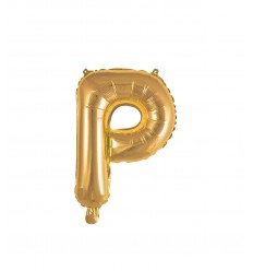 Lettera "O" in foil oro da 35 cm