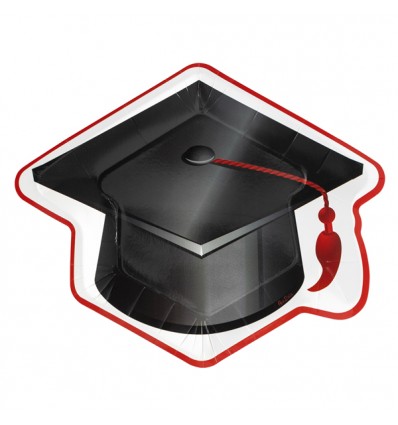 8 piatti sagomati graduation