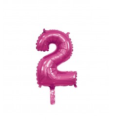 Palloncino n° 1 fucsia 36 cm