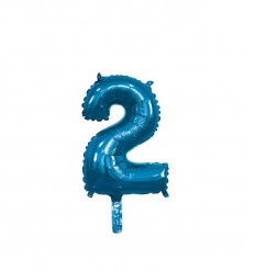 Palloncino n°1 blu 36 cm