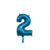 Palloncino n°1 blu 36 cm
