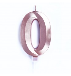 Candelina numero 9 Oro chrome