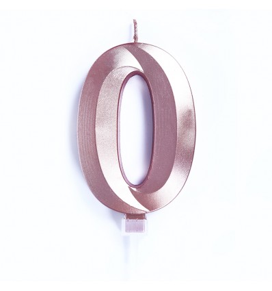 Candelina numero 9 Oro chrome