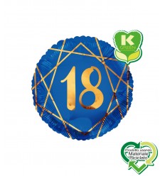 Palloncino 18 anni geoide nero