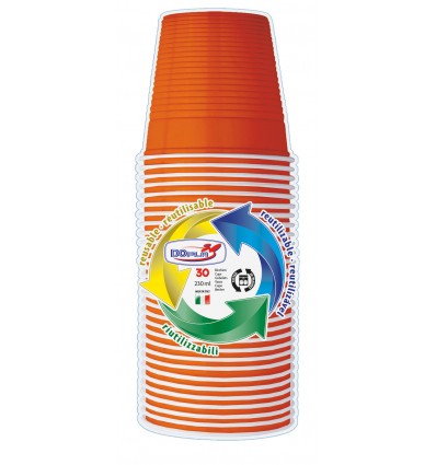 Bicchieri 200 cc Arancio