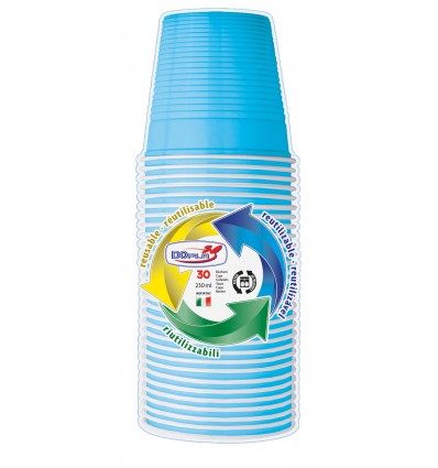 Bicchieri 200 cc Azzurro